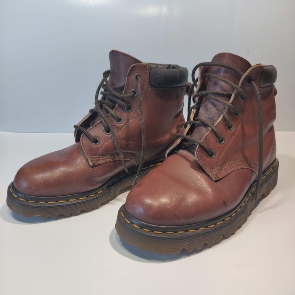Vintage Doc Martin Reddish Brown Boots Size 7 Women